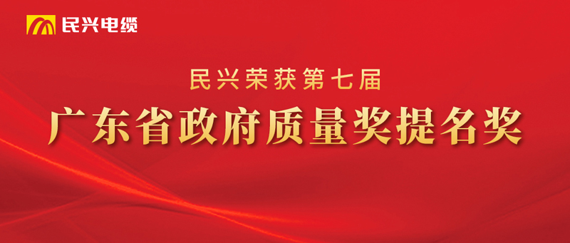 喜報！民興榮獲“廣東省政府質(zhì)量獎提名獎”！